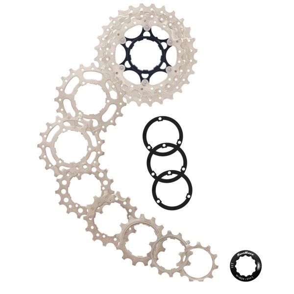 SunRace cassette 10 versnellingen 11-28t. csrs0 zilver alu spider