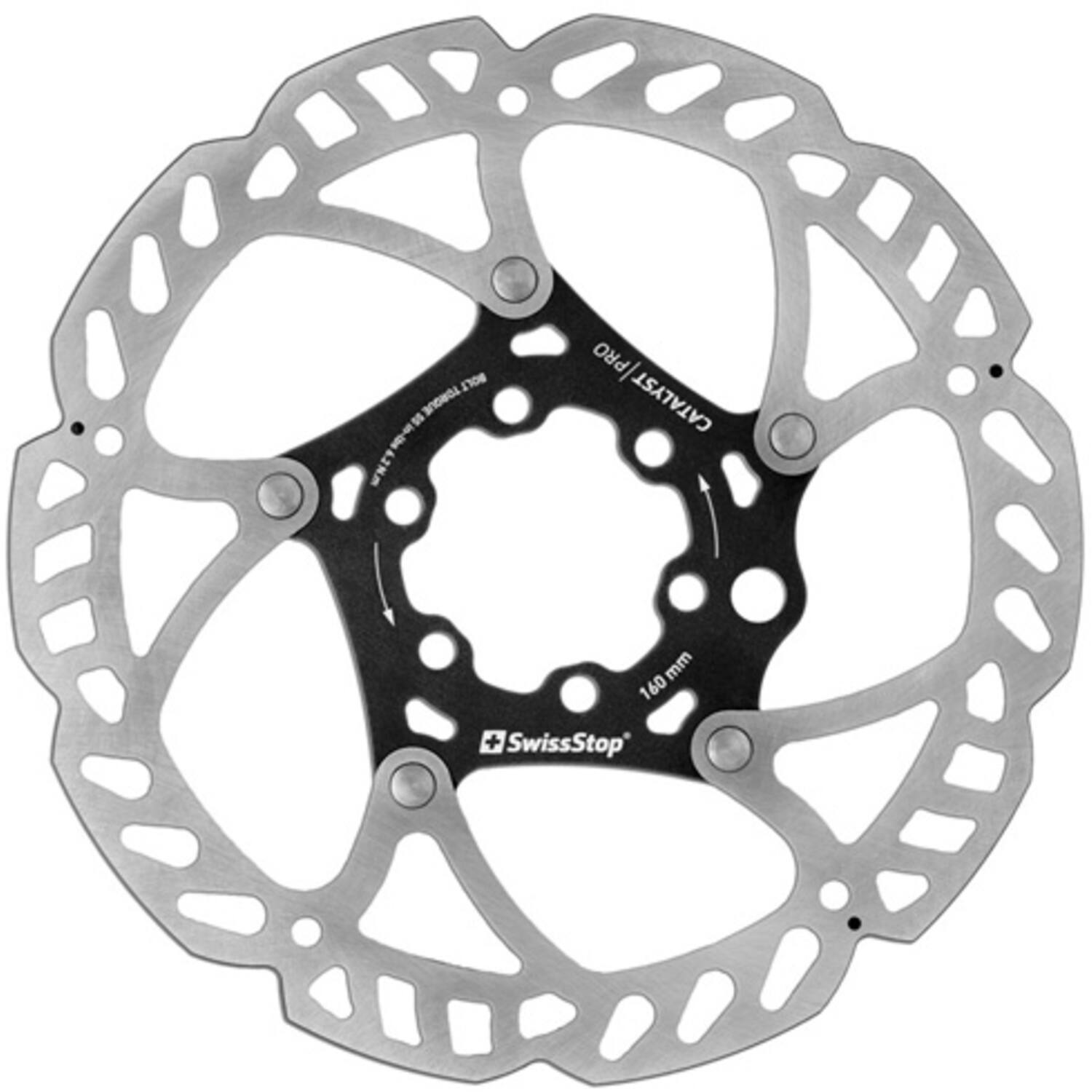 Swissstop - remschijf katalysator pro 6 gaats 160mm