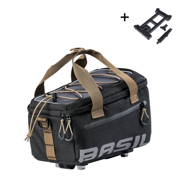 Basil tas miles trunkbag mik 2.0 zwart | 7l