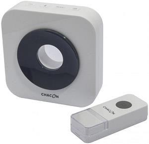 Enzo chacon draadloze deurbel design 100m wit grijs - 8415050