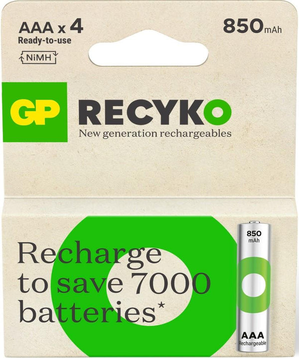 Gp oplaadbare aaa-batterijen 850mah nimh 4pk