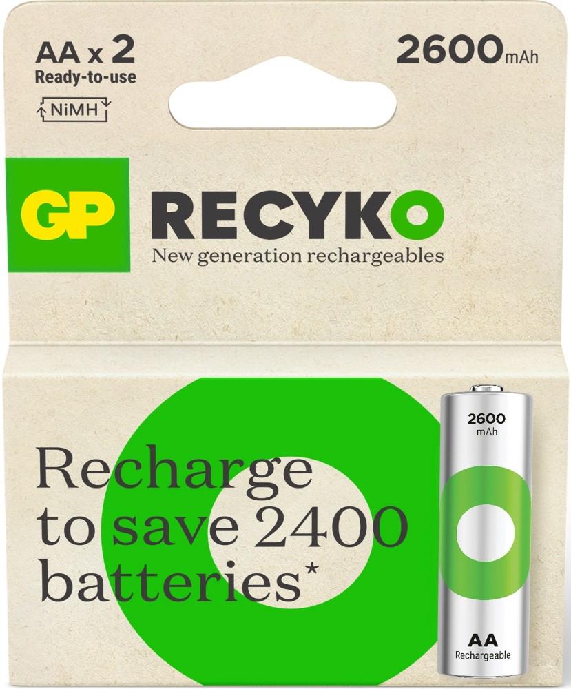 Gp oplaadbare aa-batterijen 2100mah nimh 4pk
