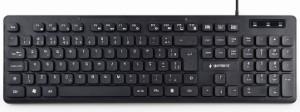 Gembird multimedia chocolate toetsenbord usb zwart - 9510102