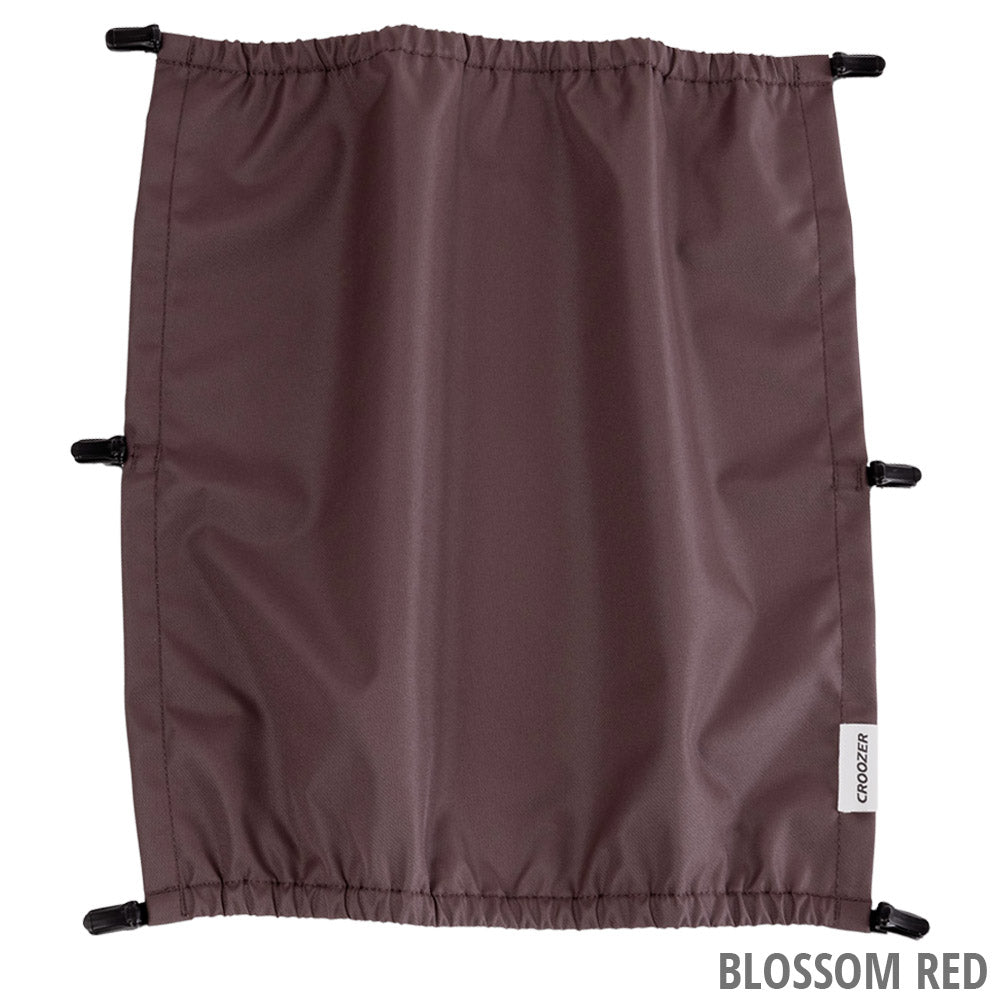 Croozer sun protection for vaaya 2 keeke 2 child trailer | red patterned