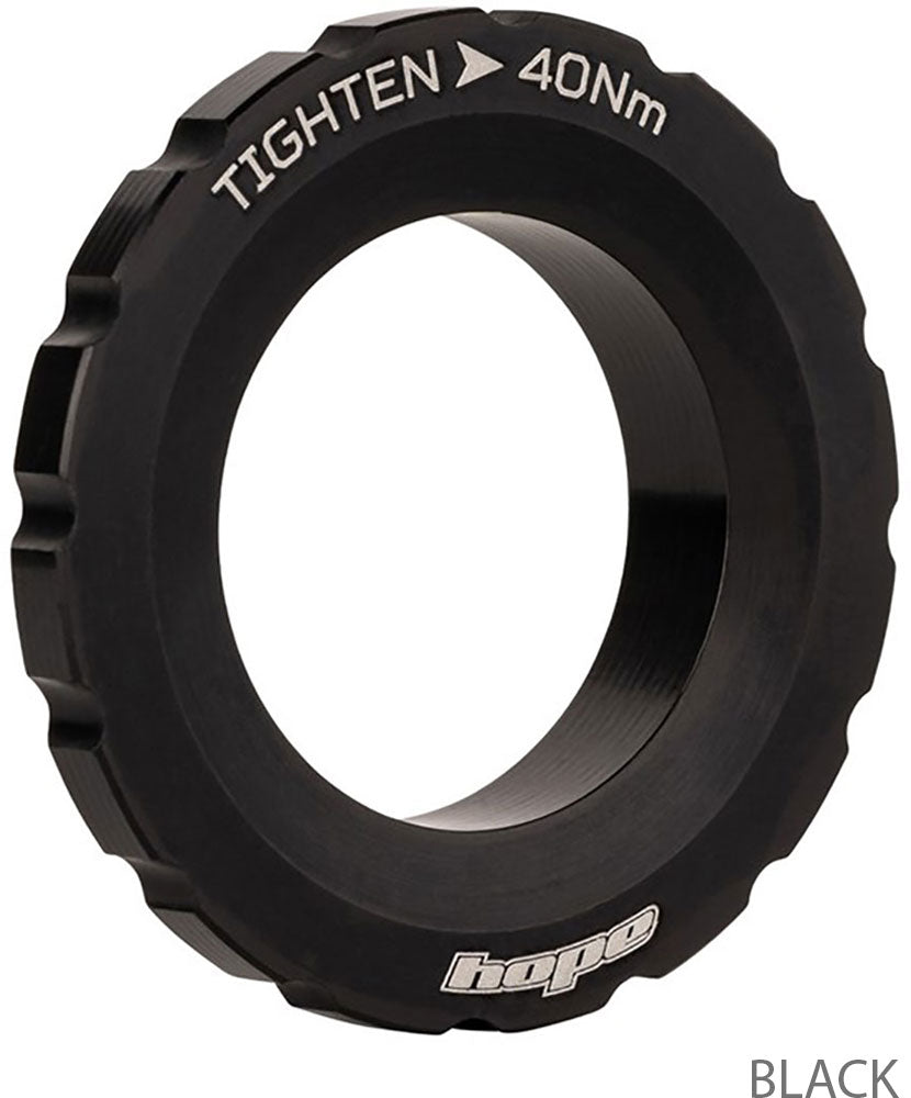 Hope centerlock lockring external | black