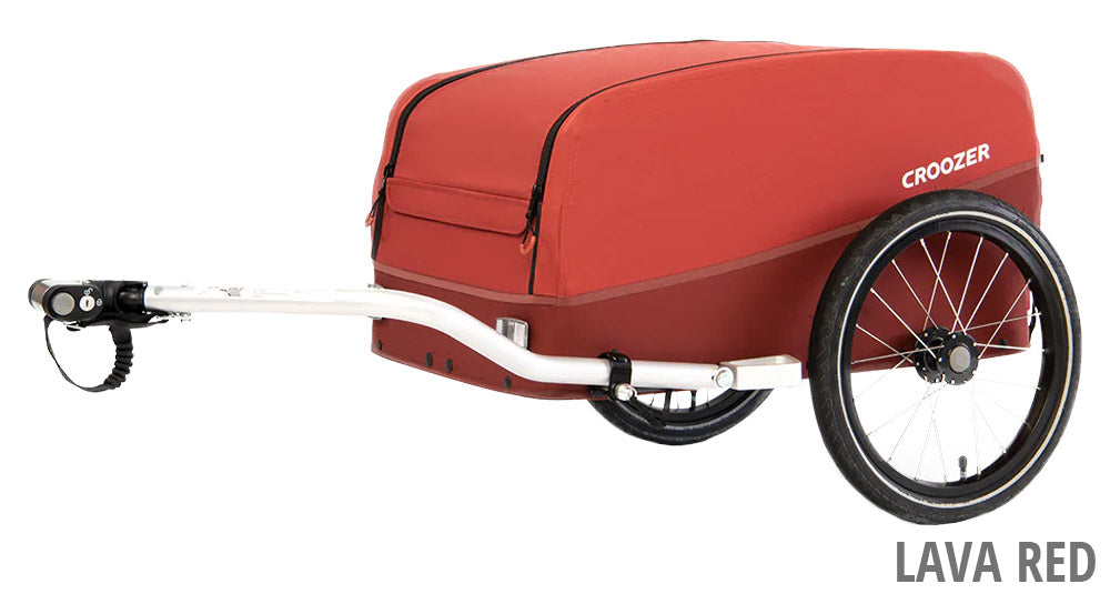 Croozer pakko cargo bicycle trailer | lava red
