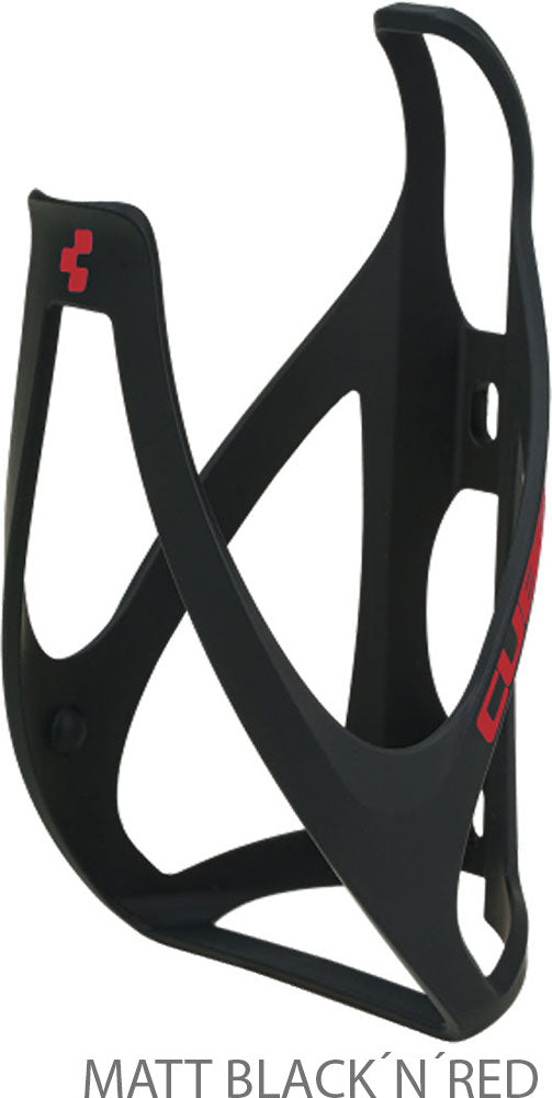 Cube hpp bottle cage | matt black´n´red