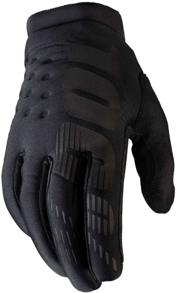 100% brisker - kid's mtb thermal gloves | l