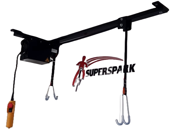 Superspark fietstakel tot 100kg - zwart