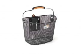 New Looxs Panier Avant Smartlock | 19 Litres | Acier | Noir | Serrure intelligente