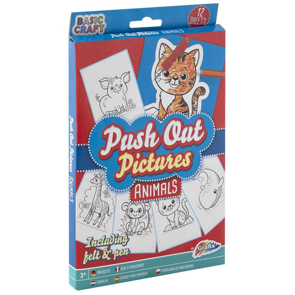 Grafix prikkaarten 12 stuks in doosje 15x20cm