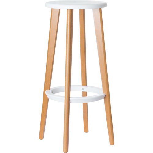 Hoge krukken paperflow woody beuken polypropyleen, staal