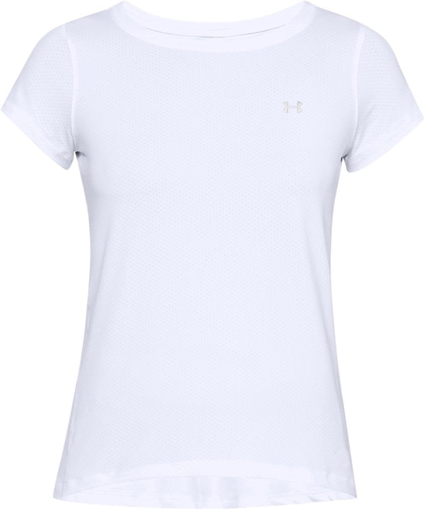 Under armour tech mesh short sleeve dames sportshirt - wit xl
