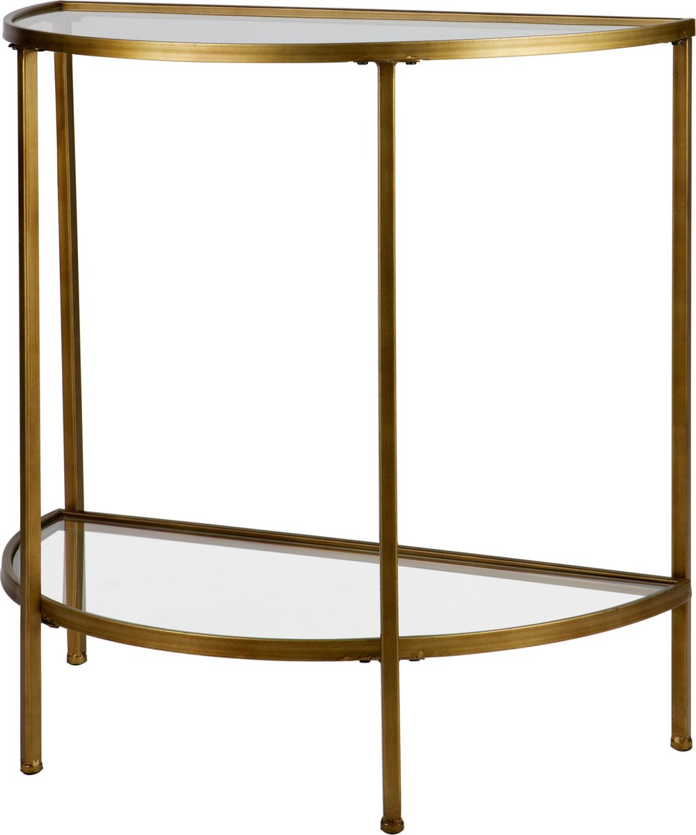 Woood goddess sidetable - metaal - antique brass - 75x37x75