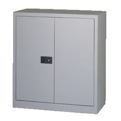 Draaideurkast laag staal 91,4x40x100 grijs