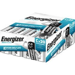 Batterij energizer max plus c 20 stuks