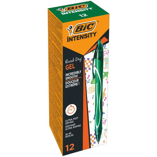 Bic gelpen gel-ocity sneldrogend 0,30 mm groen