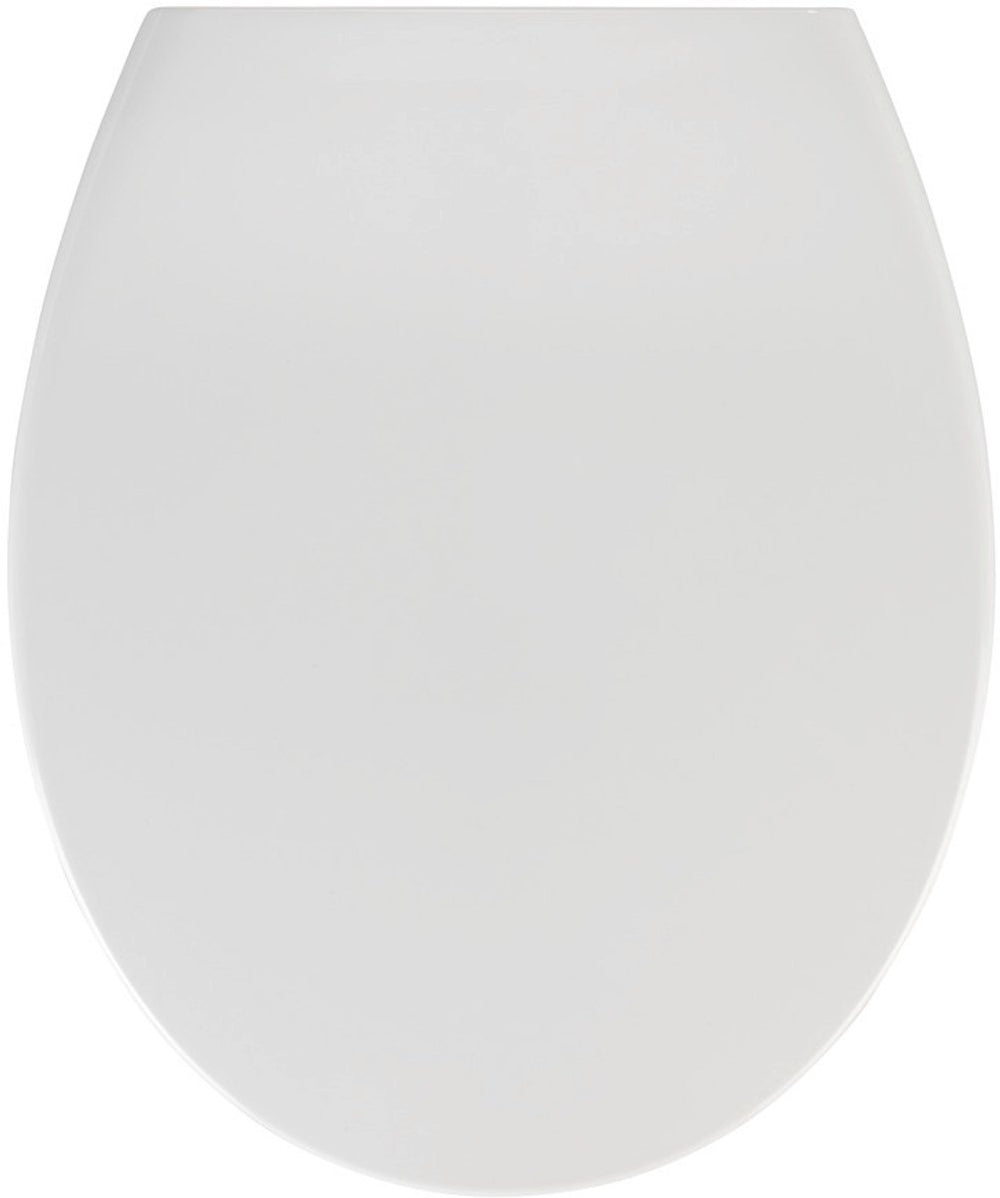 Wenko wc bril samos - antibacterieel wit duroplast - easy-close softclose sluiting - fix-clip bevestiging afklikbaar in rvs - toiletbril - toiletzitting - wit