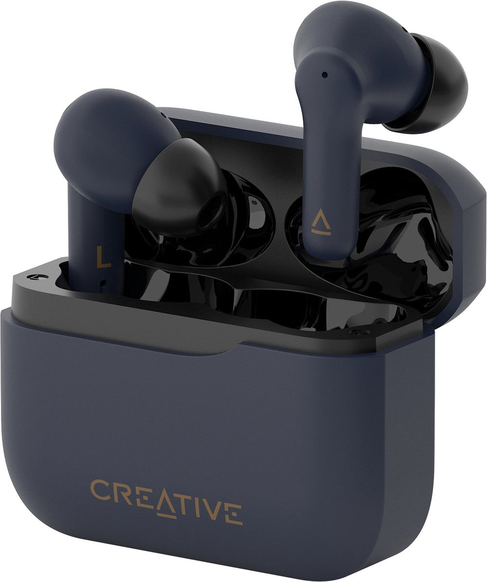 Creative zen air plus - draadloze hoofdtelefoons - ciemnoniebieskie - bluetooth 5.3 - anc