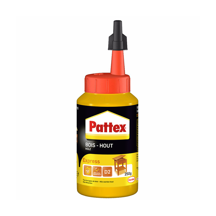 Pattex houtlijm express 250 g | sneldrogende houtlijm voor alle klussen | houtlijmen voor sterke hechting.