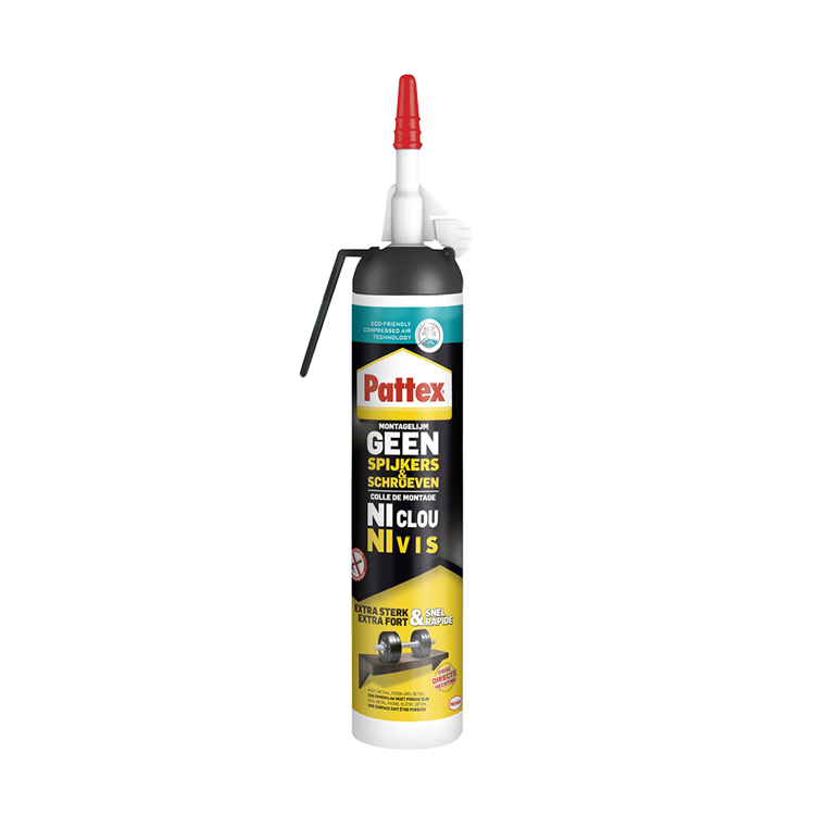 Pattex montagekit 254 g | easy kit met spuitbus| montagekit voor kleine thuis projecten.