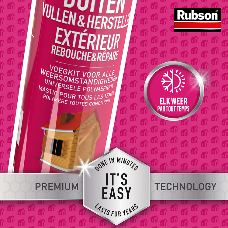 Rubson 1065997 - easy sealing buiten 280ml | 12 stuks