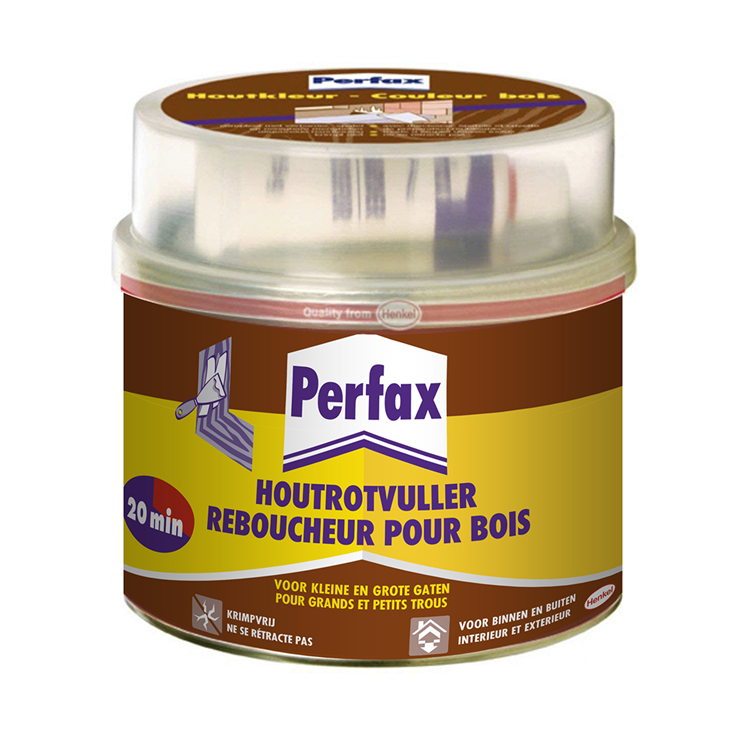 Perfax houtrotvuller 1000g can | hout restoratie vulmiddel | houtrotvuller voor binnenhuis projecten | rotvuller restoratie.