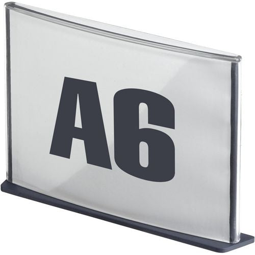 Informatie bord paperflow a6 transparant zwart
