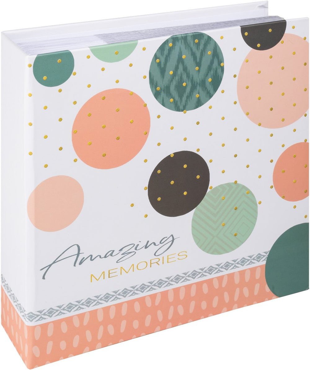 Walther me-485-r amazing memories - memo insteekalbum - formaat 20 x 20 cm - 200 foto's 9 x 13 cm - rood