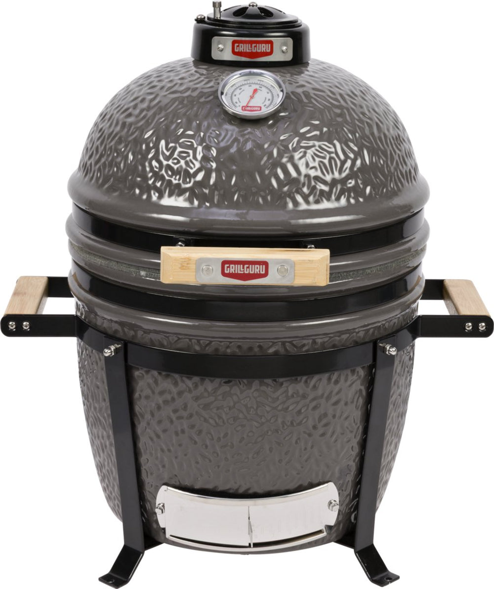 Grill guru kamado barbecue original compact ø33cm ø13inch - compleet - grijs
