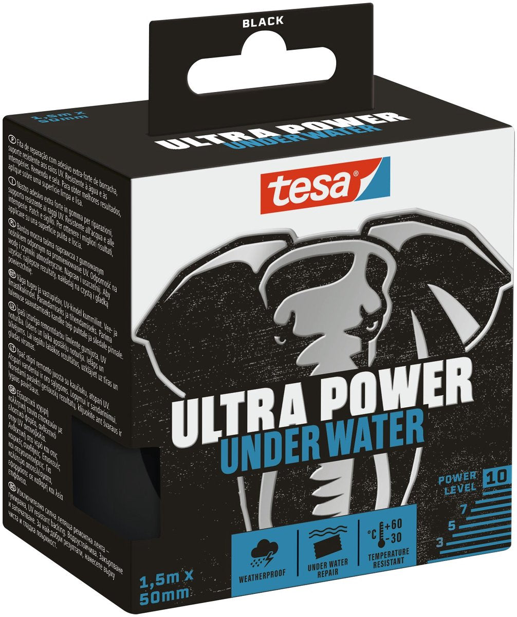 Tesa ® ultra power transparante reparatietape voor onder water 1.50 x 50 mm