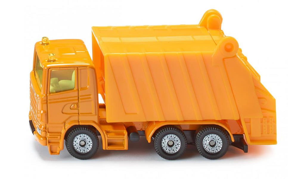 Siku 0811 vuilniswagen 87x28x44mm oranje