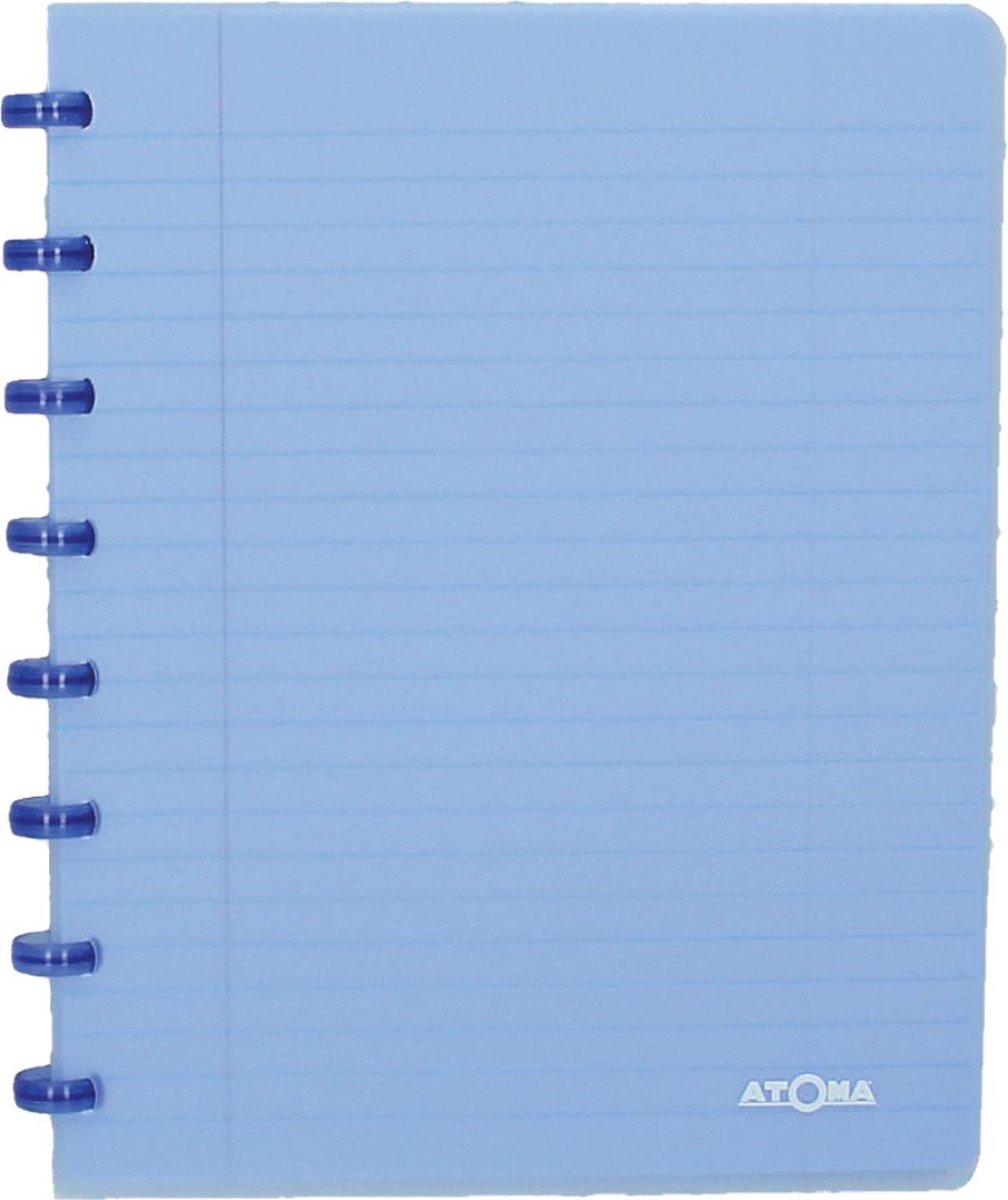 Atoma trendy schrift, ft a5, 144 bladzijden, gelijnd, transparant blauw 1 stuk