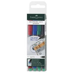 Overheadmarker faber-castell kleurenassortiment 4 stuks