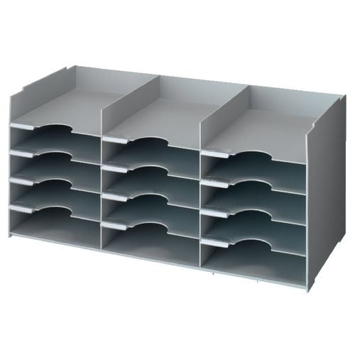 Open vakkenset fast papeflow 3 x 5 67,4x31,3x32,7cm lichtgrijs