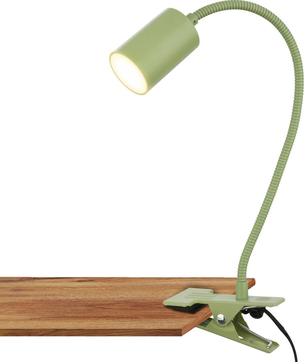 Briloner fleks – bureaulamp – klemlamp – kantelbaar klemmbaar – klemspot met warm wit licht – 3.5w – groen – 40x10x6cm