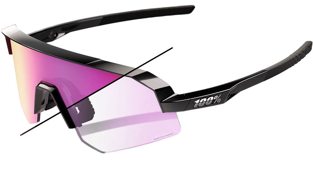 100% slendale sl (purple photochromic mirror lens) - sports glasses