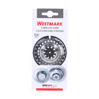 Westmark gootsteenzeefjes RVS 7 cm 2 stuks