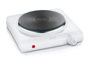 Severin enkele kookplaat 1500 w wit kp 1091