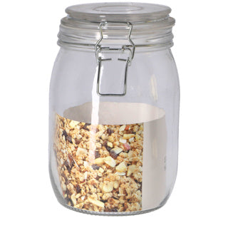 Excellent houseware voorraadpot met deksel 1 l | 2 stuks