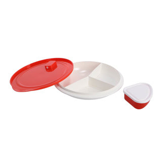 Rotho magnetronbord diep 1 l micro papaya rood met vak | 2 stuks