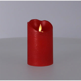 Kaemingk kerst led kaars dansvlam rood 12 cm