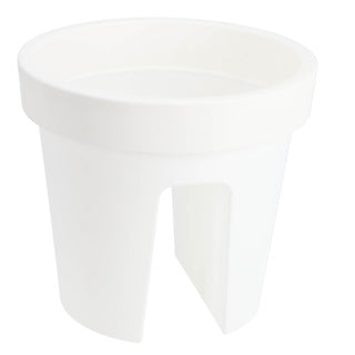 Basis ronde balkonbak 28 cm wit