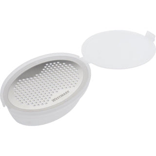Westmark nootmuskaatrasp met bakje kunststof rvs 96x67x31mm