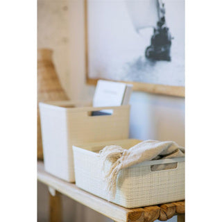 Curver jute mandje m 12l offwhite