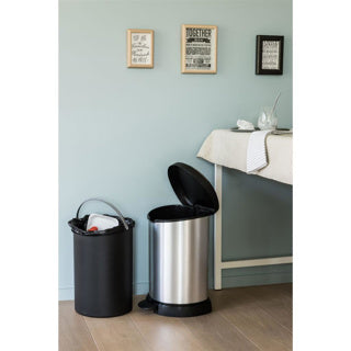 Curver decobin prullenbak - 15l - metallic - recycled kunststof