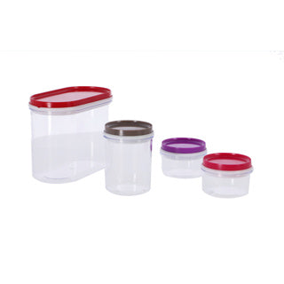 Alpina opbergdozen 4 stuks transparant (1016061)
