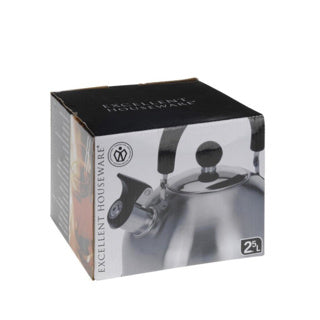Excellent houseware fluitketel rvs 2,5 liter ø19cm
