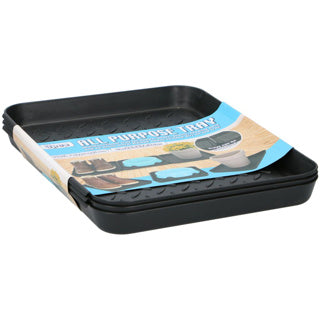 Tom multifunctionele bakken 35x27,5x3 cm 3 stuks zwart