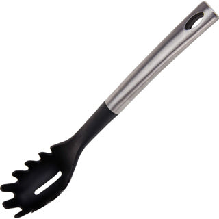 Excellent houseware spaghettilepel 33 cm rvs zwart nylon